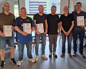 Ehrung für 35 Jahre Mitgliedschaft